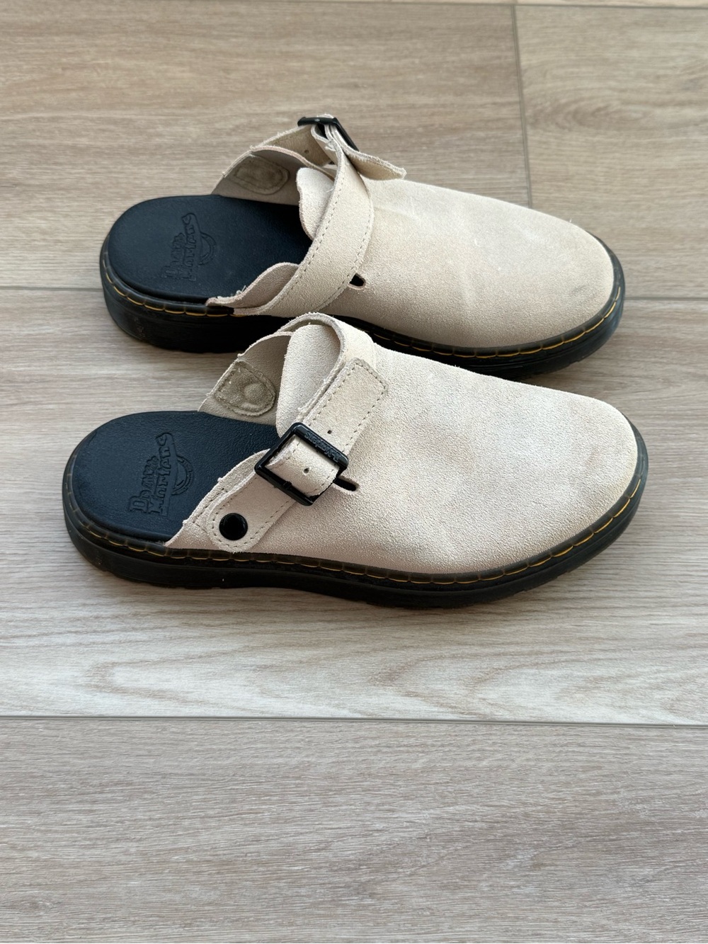 Dr. Martens Jorge II Suede Mules Clogs EU 39 Women’s 8 Brown Beige - Picture 4 of 7
